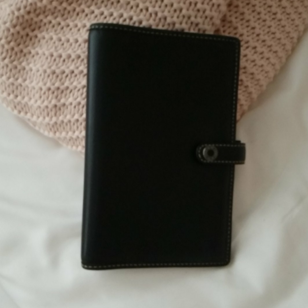 Authentic Coach leather planner/address book case